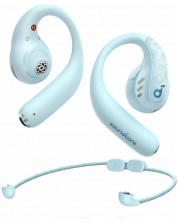 Безжични слушалки Anker - Soundcore AeroFit Pro, TWS, сини