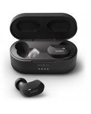 Безжични слушалки с микрофон Belkin - Soundform, TWS, черни