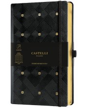 Бележник Castelli Copper & Gold - Maya Gold, 13 x 21 cm, бели листове -1