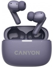 Безжични слушалки Canyon - CNS-TWS10, ANC, лилави -1