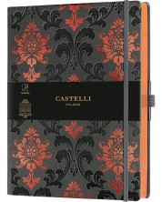 Бележник Castelli Copper & Gold - Baroque Copper, 19 x 25 cm, линиран