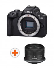 Безогледален фотоапарат Canon - EOS R50, 24.2MPx, черен + Обектив Canon - RF-S, 10-18mm, f/4.5-6.3, IS STM -1