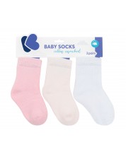 Бебешки чорапи KikkaBoo - Памучни, 6-12 месеца, розови