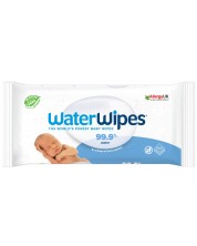 Бебешки почистващи кърпички Water Wipes Baby, 60 броя -1