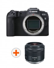 Безогледален фотоапарат Canon - EOS RP, 26.2MPx, черен + Обектив Canon - RF 35mm f/1.8 IS Macro STM -1