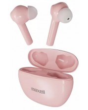 Безжични слушалки Maxell - Dynamic, TWS, розови -1