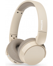 Безжични слушалки Philips - TAH3209BG/00, Bluetooth, бежови -1