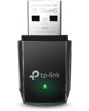 Безжичен USB адаптер TP-Link - Archer T3U Nano,черен -1