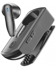 Безжична слушалка с микрофон Cellularline - Clip Pro, черна -1