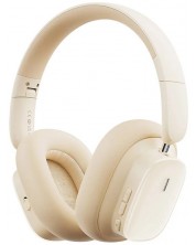 Безжични слушалки Baseus -  Bowie H1i, ANC, бели -1