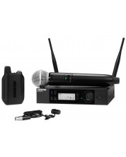 Безжична микрофонна система Shure - GLXD124R+/85/SM58, черна -1