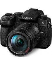 Безогледален фотоапарат Panasonic - Lumix DC-G90, 14-140mm, Black -1
