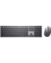 Kлавиатура и мишка Dell - Premier KM7321W, безжична, сива -1
