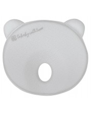Бебешка мемори ергономична възглавница KikkaBoo -  Bear Airknit, сива