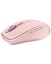 Мишка  Logitech - MX Anywhere 3, лазерна, безжична, розова -1