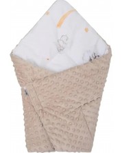Бебешко одеяло 2 в 1 Bubaba - бежово, 65 х 65 cm