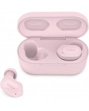 Безжични слушалки Belkin - Soundform Play, TWS, розови -1