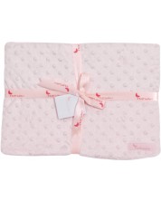 Бебешко одеяло Interbaby - Coral Fleece, розово, 80 х 110 cm