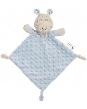 Бебешка играчка Interbaby - Doudou за гушкане, жирафче, синьо
