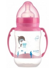 Бебешко шише с дръжки Zizito - Little Angel, PP, 250 ml -1