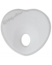 Бебешка мемори ергономична възглавница KikkaBoo - Heart Airknit, сива