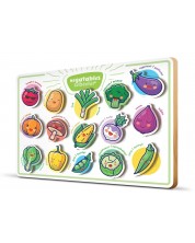 Бебешки дървен пъзел Art Puzzle от 15 части - Зеленчуци