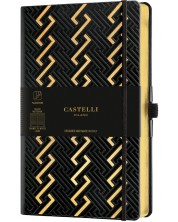 Бележник Castelli Copper & Gold - Roman Gold, 9 x 14 cm, линиран
