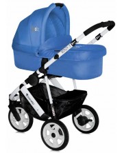 Бебешка комбинирана количка 2в1 Lorelli - Monza 3, синя -1