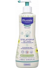 Бебешки душ гел за атопична кожа Mustela Stelatopia - 500 ml -1