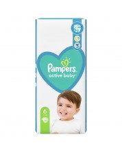 Бебешки пелени Pampers - Active Baby 6, 52 броя