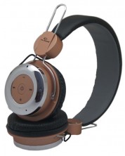 Безжични слушалки с микрофон Elekom - EK-1008, златисти -1