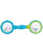 Бебешка дрънкалка Canpol - Гира с топчета, синьо-зелена