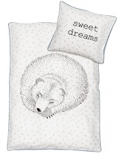 Бебешко спално бельо Bloomingville - Спящ мечок, 2 части, бяло