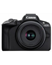 Безогледален фотоапарат Canon - EOS R50, RF-S 18-45mm, f/4.5-6.3 IS STM -1