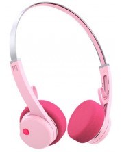 Безжични слушалки с микрофон Defunc - Mondo Freestyle, розови -1