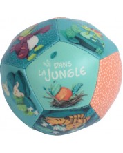 Бебешка играчка Moulin Roty - Мека топка Dans la jungle, 10 cm -1