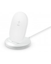 Безжично зарядно Belkin - Boost Charge, 15W, бяло