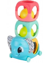 Бебешка играчка Lamaze - Слонче с блокчета за подреждане -1