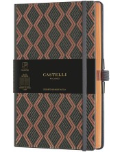 Бележник Castelli Copper & Gold - Greek Copper, 13 x 21 cm, линиран