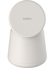 Безжично зарядно Belkin - Boost Charge Pro 2 в 1, MagSafe 15W, Sand -1