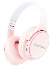 Безжични слушалки с микрофон Canyon - Headset OnRiff 4, розови -1