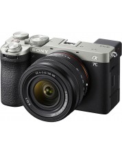 Безогледален фотоапарат Sony - A7C II, FE 28-60mm, f/4-5.6, Silver -1