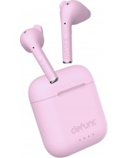 Безжични слушалки Defunc - TRUE TALK, TWS, розови -1