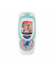 Бебешка играчка Moni Toys - Телефон с бутони, син, K999-72B