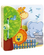 Бебешка дървена книжка Haba - Дивите животни -1