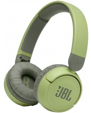 Детски слушалки с микрофон JBL - JR310 BT, безжични, зелени