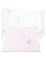 Бебешки спален комплект от 3 части KikkaBoo Dream Big - С бродерия, розов