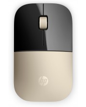 Мишка HP - Z3700, оптична, безжична, златиста/черна -1