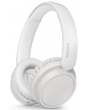 Безжични слушалки Philips - TAH5209WT/00, Bluetooth, бели -1