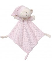 Бебешка играчка за гушкане Interbaby - Doudou, мече, светлорозова -1